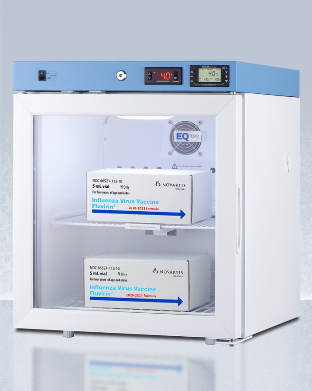 19" Wide Compact Medical Refrigerator, Certified to NSF/ANSI 456 Vaccine Storage Standard ACR22GNSF456