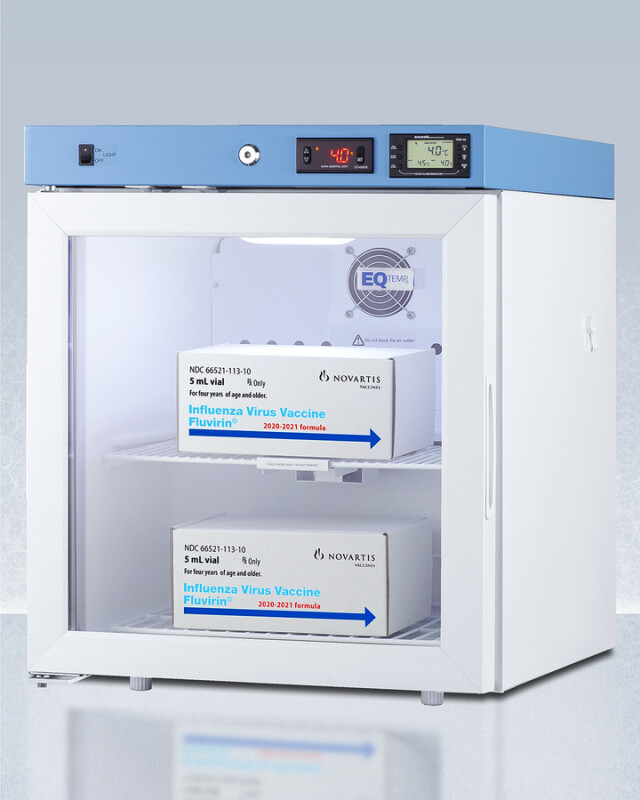 19" Wide Compact Medical Refrigerator, Certified to NSF/ANSI 456 Vaccine Storage Standard ACR22GNSF456LHD