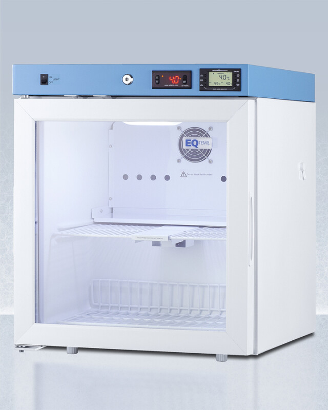 19" Wide Compact Medical Refrigerator, Certified to NSF/ANSI 456 Vaccine Storage Standard ACR22GNSF456LHD