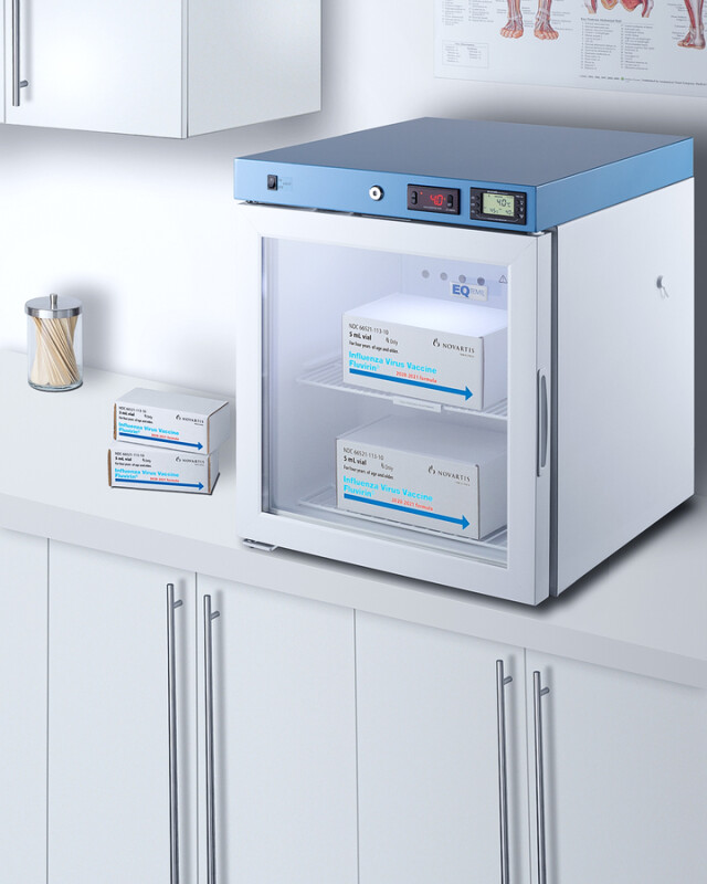 19" Wide Compact Medical Refrigerator, Certified to NSF/ANSI 456 Vaccine Storage Standard ACR22GNSF456LHD