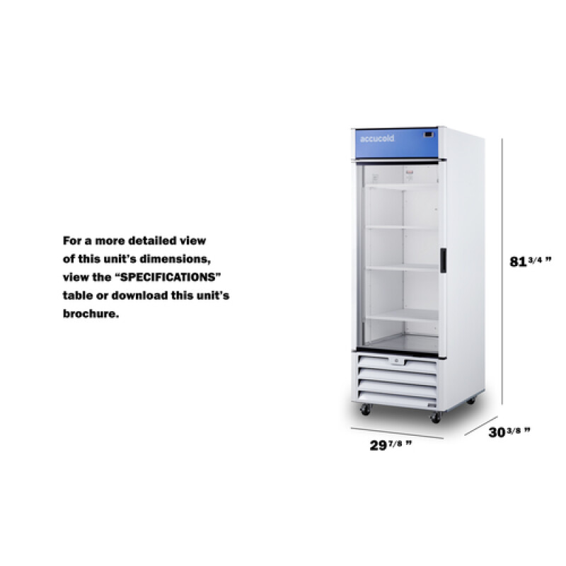 30" Wide Healthcare Refrigerator ACR261LH