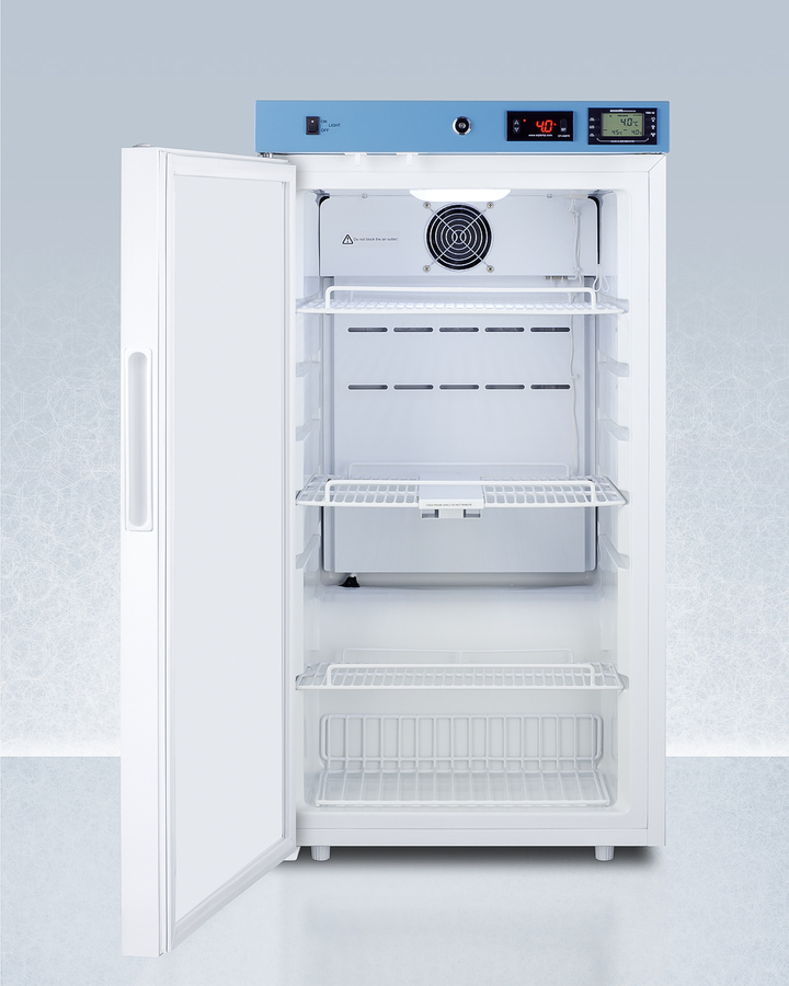 19" Wide Medical Refrigerator, Certified to NSF/ANSI 456 Vaccine Storage Standard ACR31WNSF456LHD