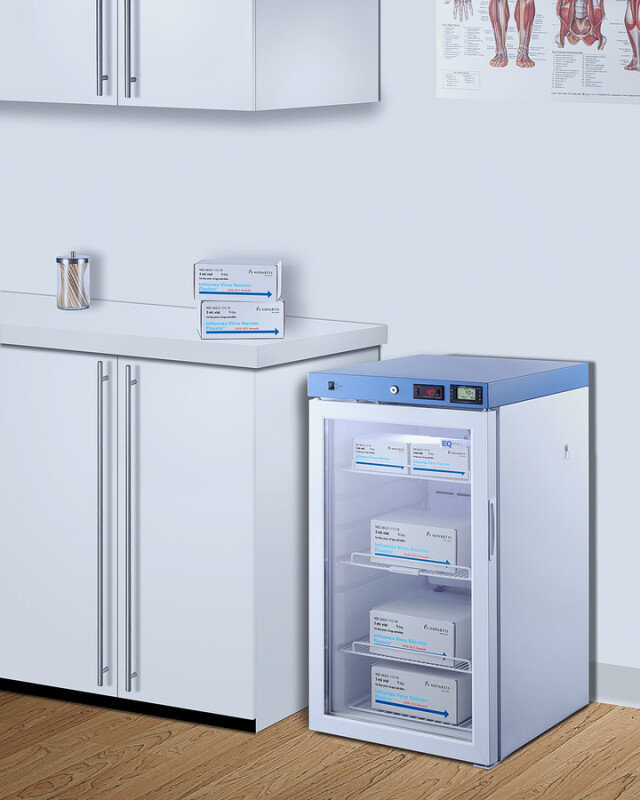 19" Wide Medical Refrigerator, Certified to NSF/ANSI 456 Vaccine Storage Standard ACR32GNSF456