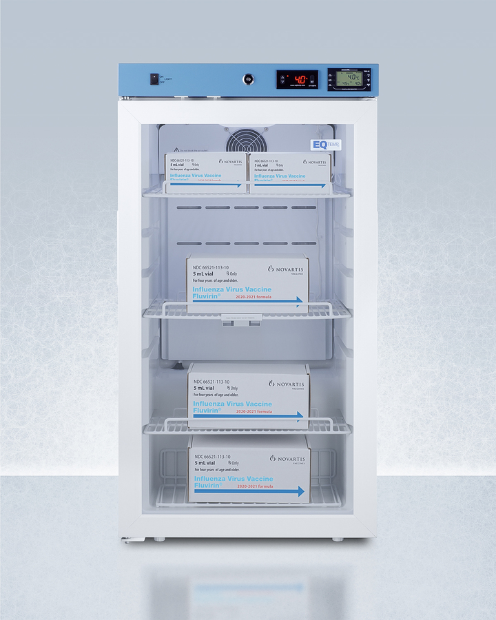 19" Wide Medical Refrigerator, Certified to NSF/ANSI 456 Vaccine Storage Standard ACR32GNSF456LHD