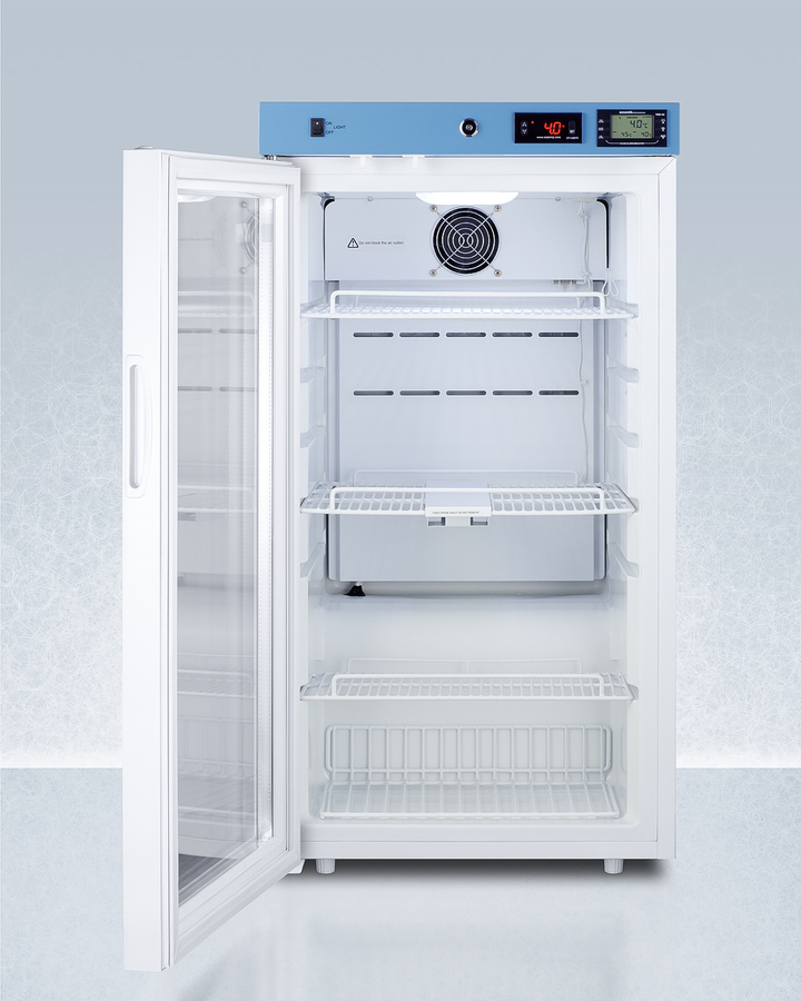 19" Wide Medical Refrigerator, Certified to NSF/ANSI 456 Vaccine Storage Standard ACR32GNSF456LHD