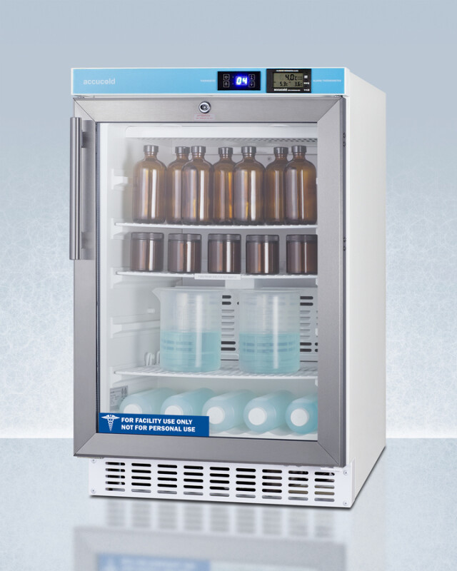20" Wide Built-In Pharmacy All-Refrigerator, ADA Compliant ACR46GLCAL