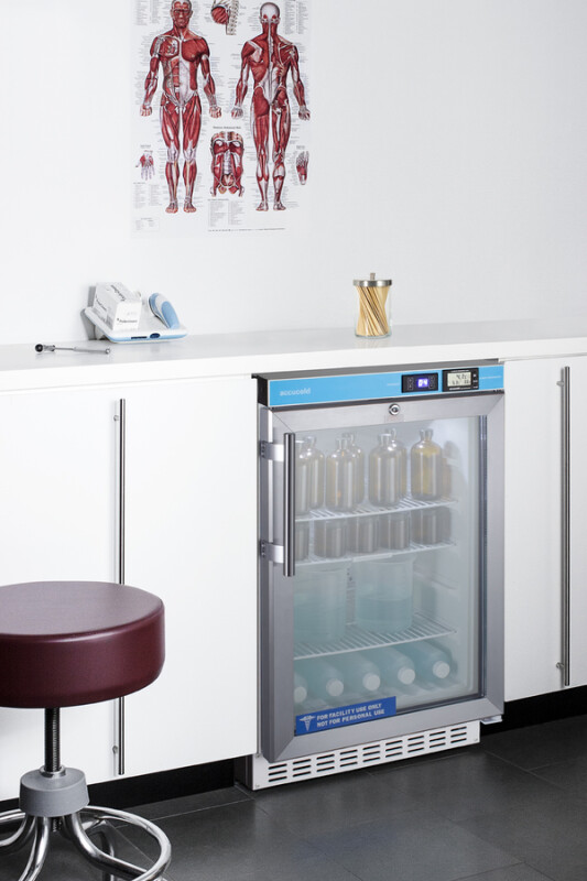20" Wide Built-In Pharmacy All-Refrigerator, ADA Compliant ACR46GLCAL