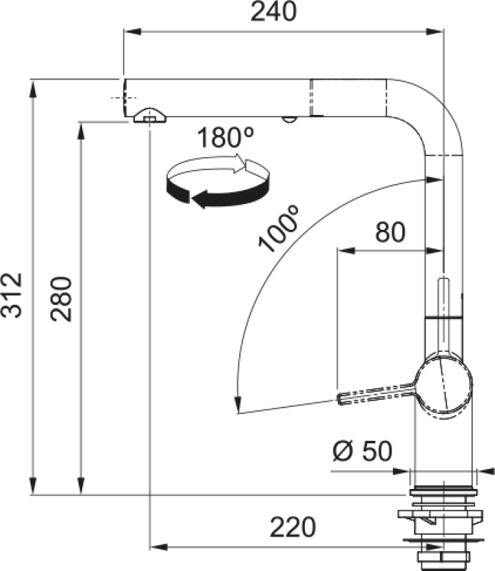 Active Pull Out Faucet view 3