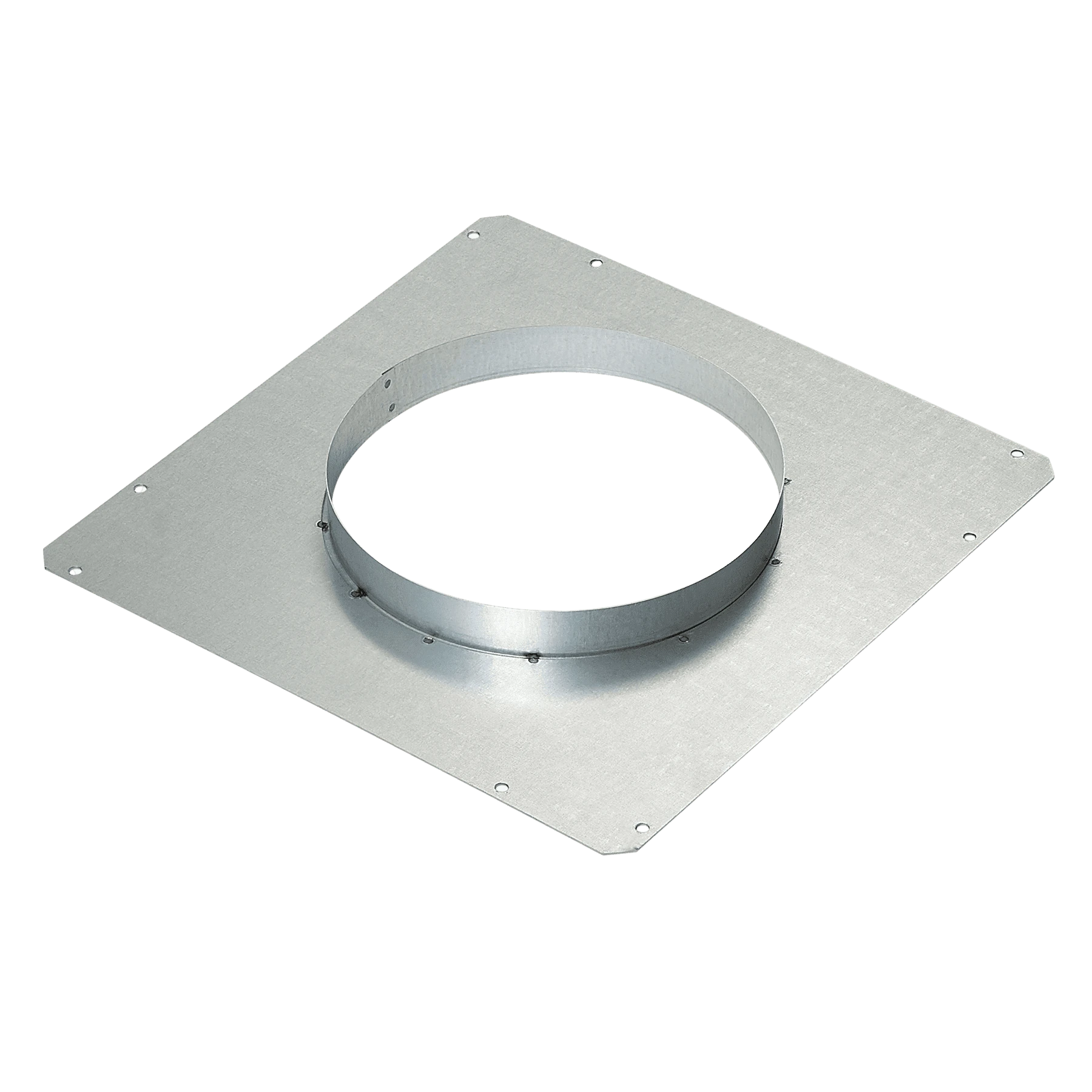 D49m Front Panel Rough-in Plate 8" Round ACVPD8