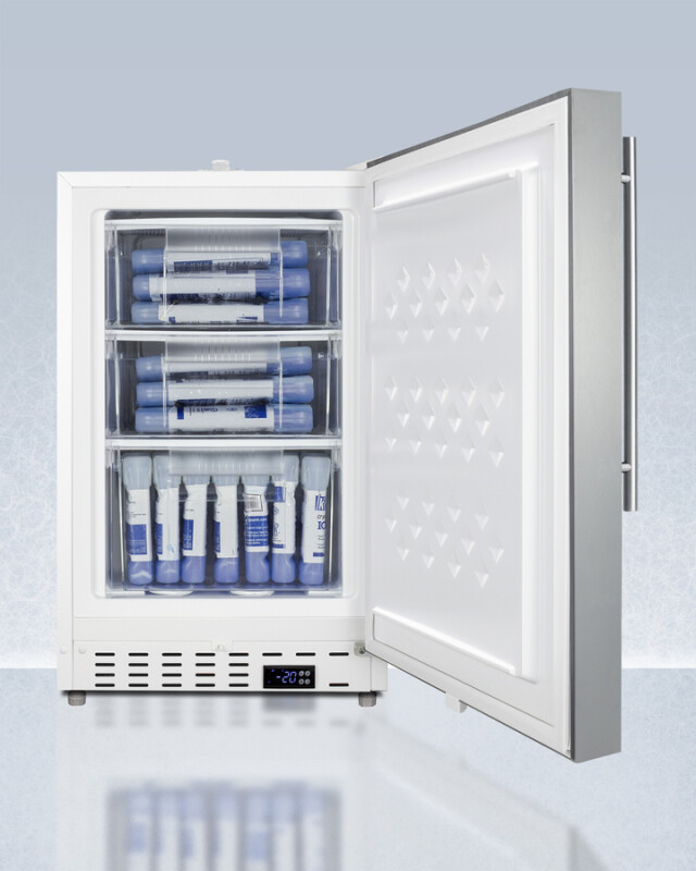 20" Wide Built-In Healthcare All-Freezer, ADA Compliant ADA305AFSSHV