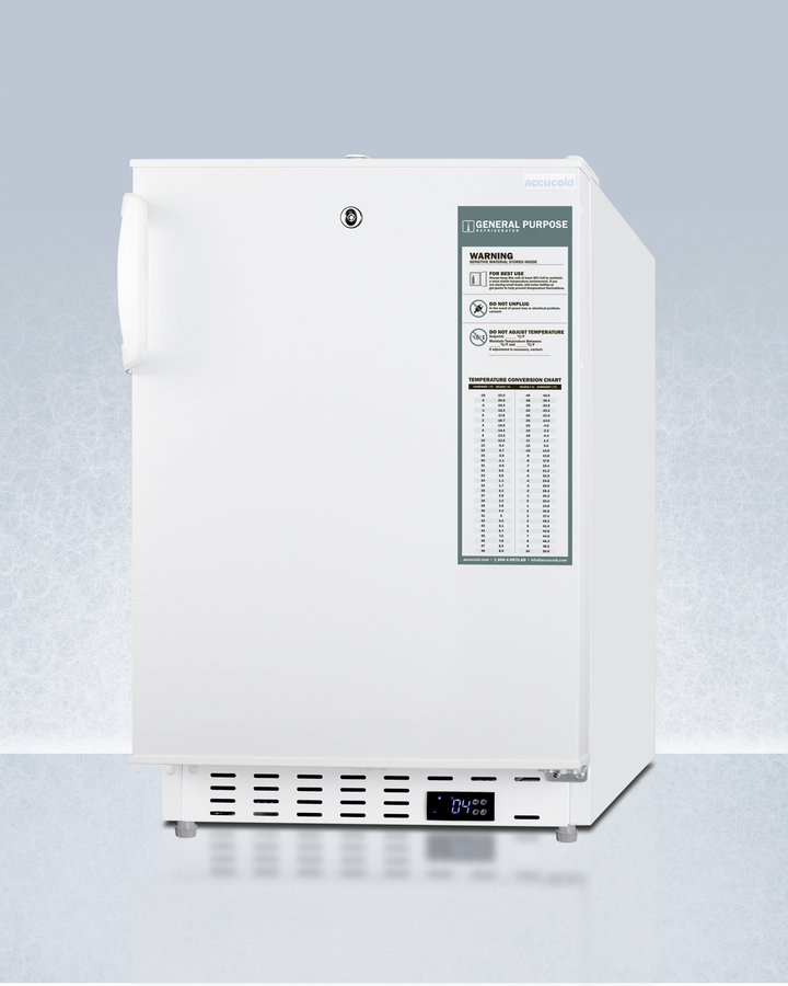 20" Wide Built-In Healthcare All-Refrigerator, ADA Compliant view 3