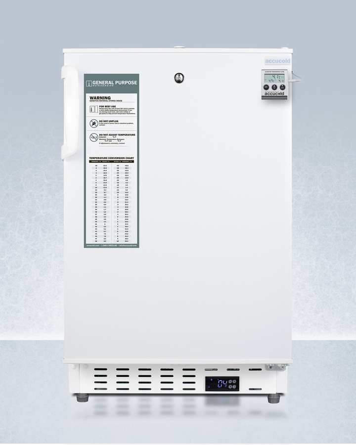 20" Wide Built-In Healthcare All-Refrigerator, ADA Compliant ADA404REFCAL