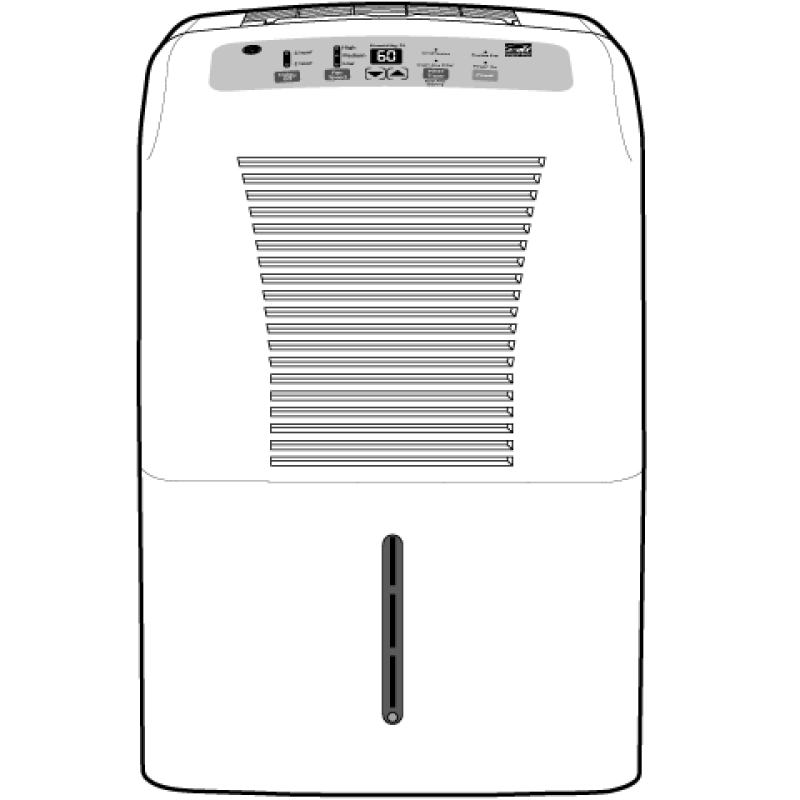 GE Dehumidifier Light Cool Gray ADEW50LP Picture 1