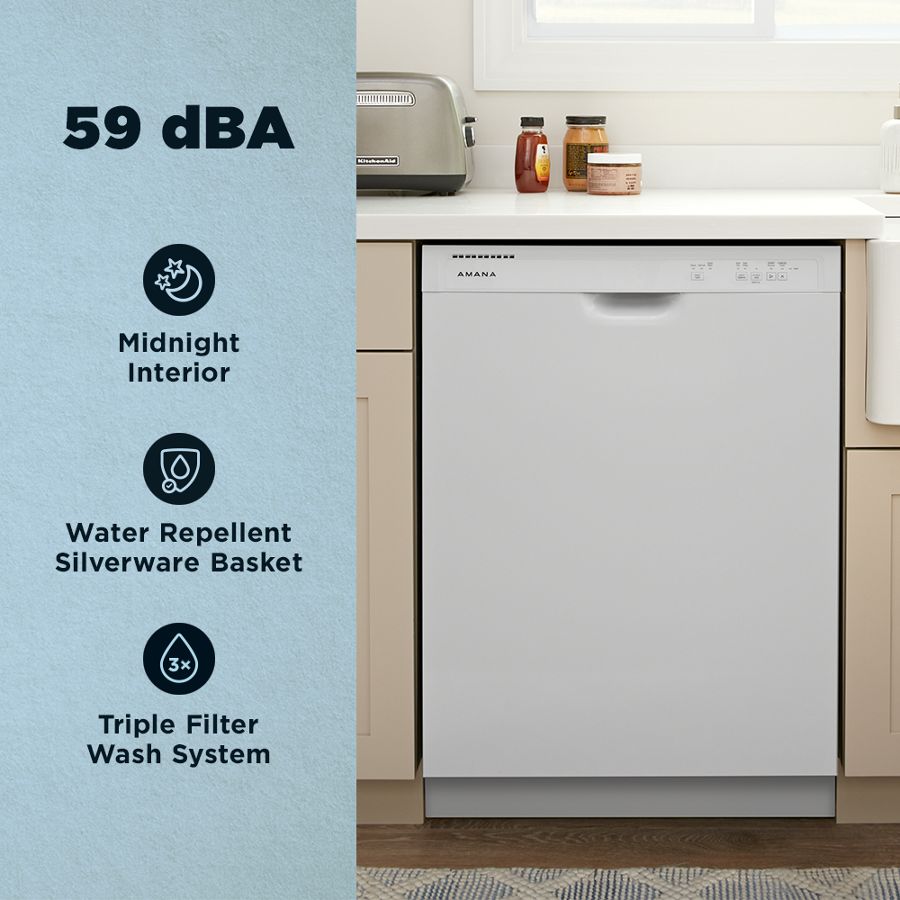 Amana® Dishwasher With Midnight Interior view 3