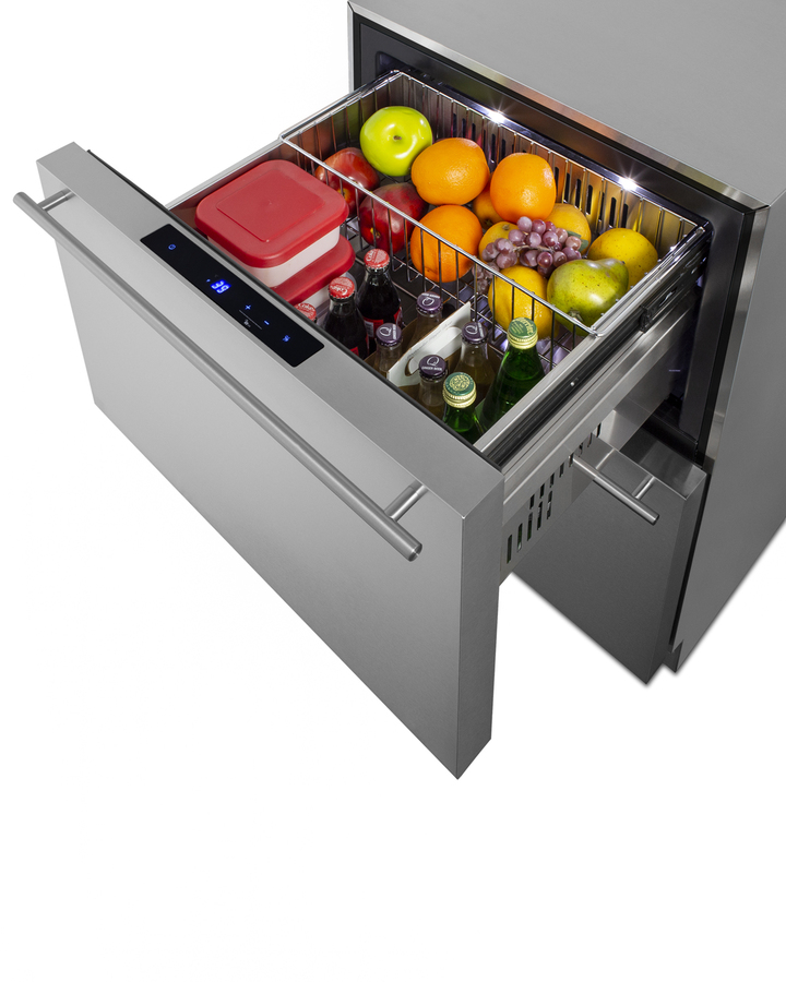 24" Wide 2-Drawer All-Refrigerator, ADA Compliant ADRD241CSS
