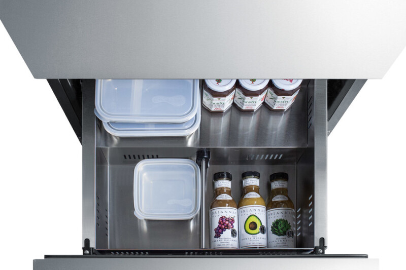 24" Wide 2-Drawer All-Refrigerator, ADA Compliant (Panels Not Included) ADRD24PNR