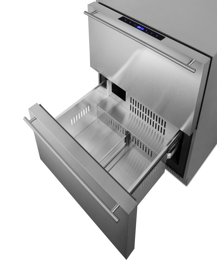 24" Wide 2-Drawer Refrigerator-Freezer, ADA Compliant ADRF244CSS