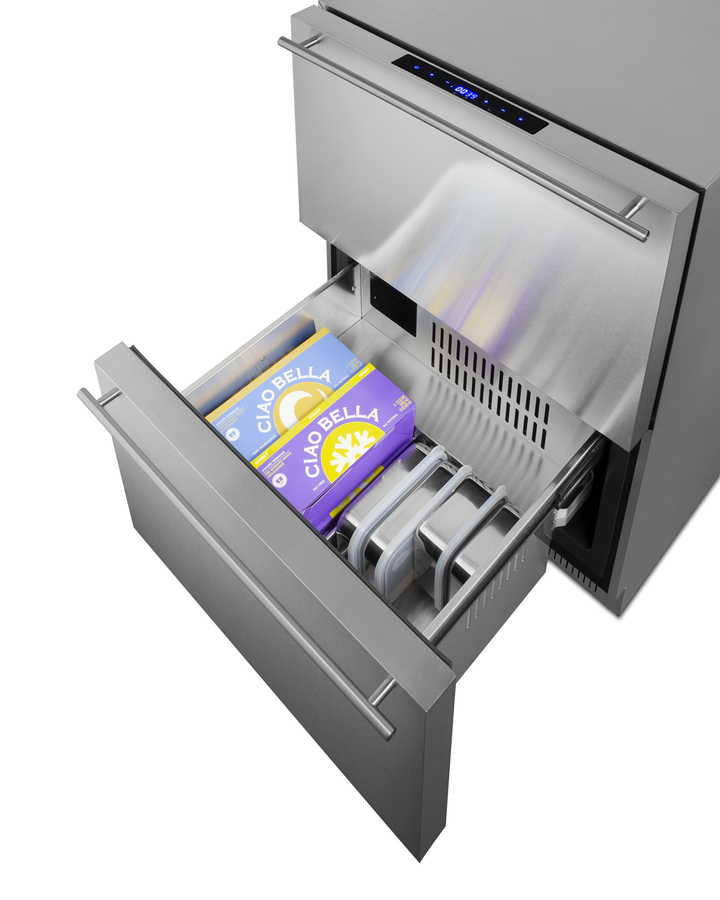24" Wide 2-Drawer Refrigerator-Freezer, ADA Compliant ADRF244CSS