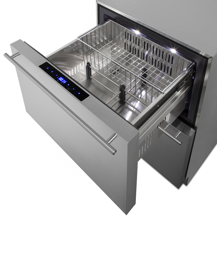 24" Wide 2-Drawer Refrigerator-Freezer, ADA Compliant ADRF244CSS