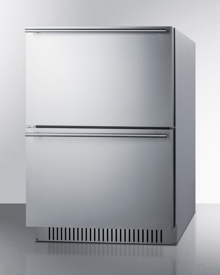 24" Wide 2-Drawer Refrigerator-Freezer, ADA Compliant ADRF244CSS