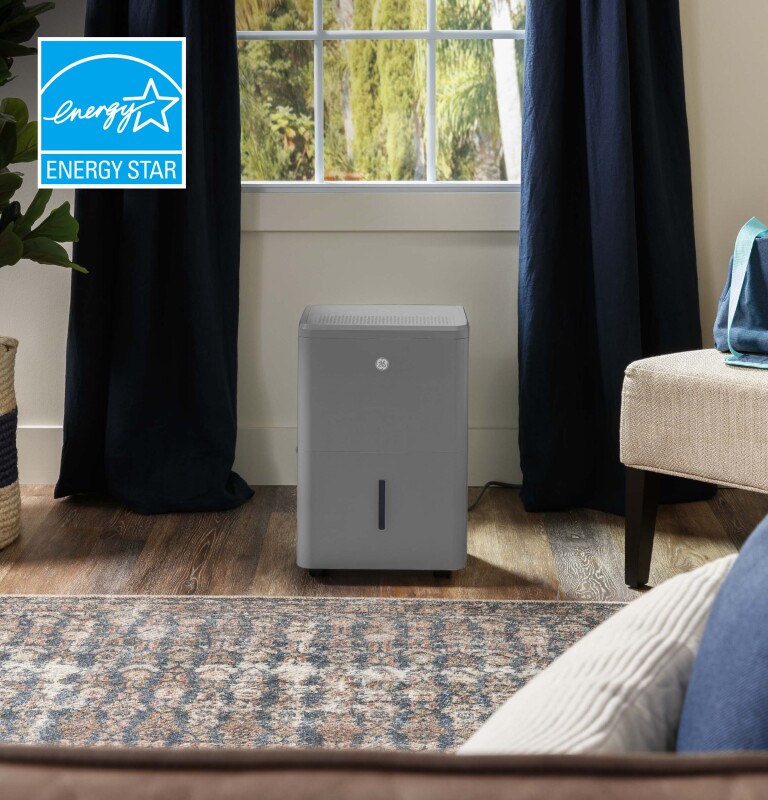 50 Pint Portable Dehumidifier with Smart Dry for Wet Spaces ADYR50LC