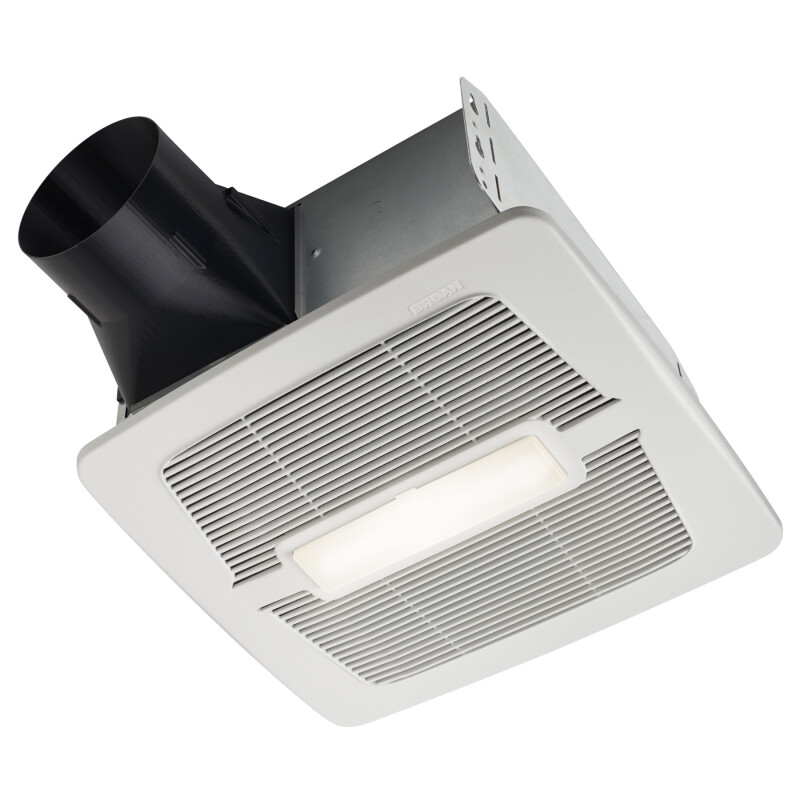 Humidity Sensing Bathroom Exhaust Fan w/ LED Light, 50-110 CFM AE50110DCSL