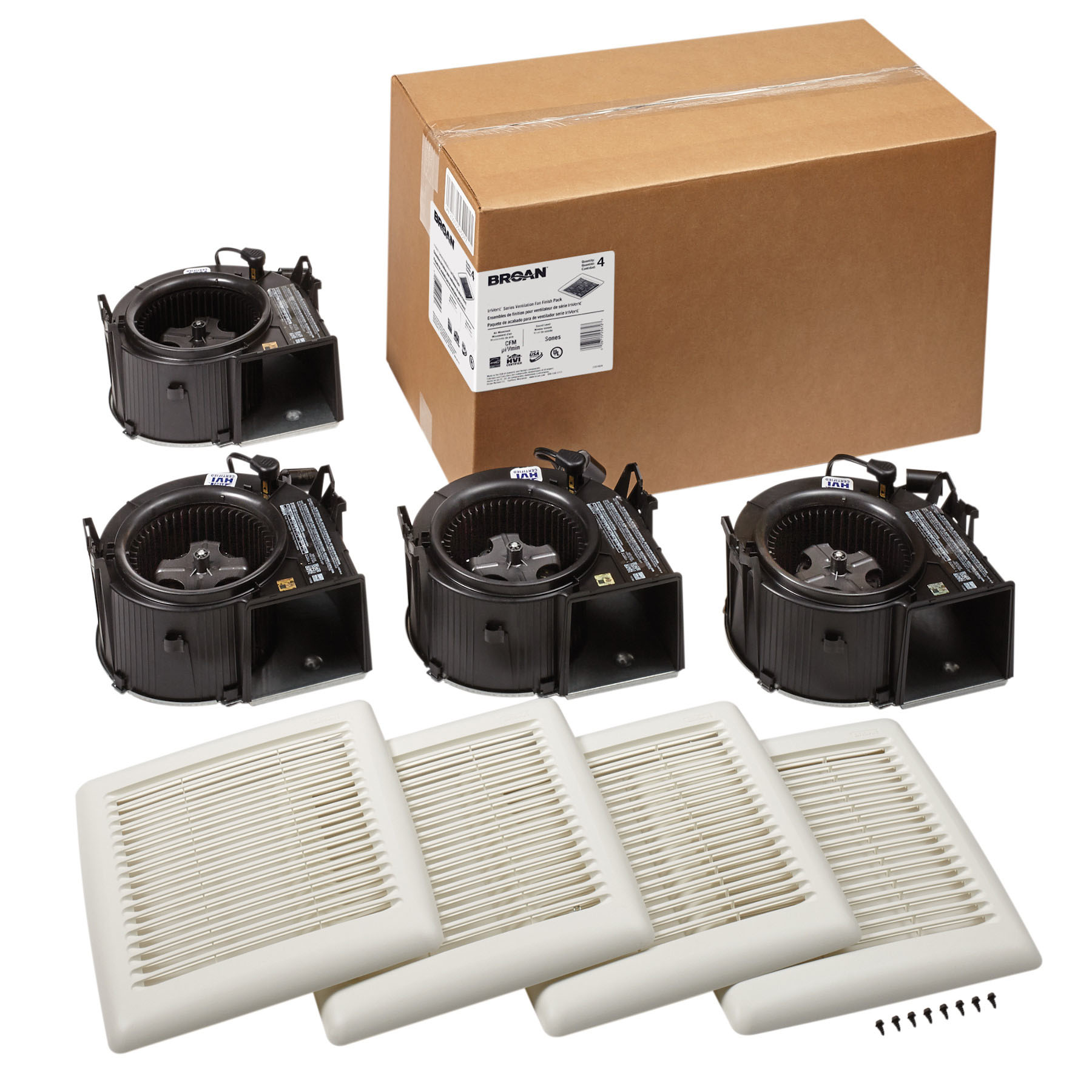 Flex™ Series 50 CFM 0.5 Sones Ventilation Fan Finish Pack AE50F1