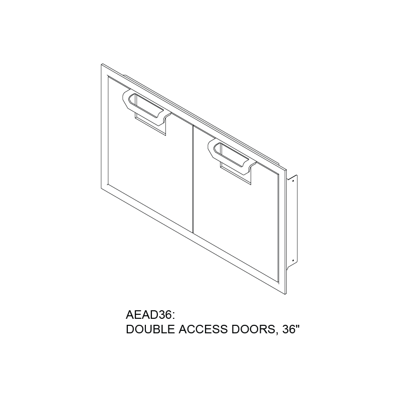 36" Aspire Double Access Doors - AEAD Series AEAD36SS
