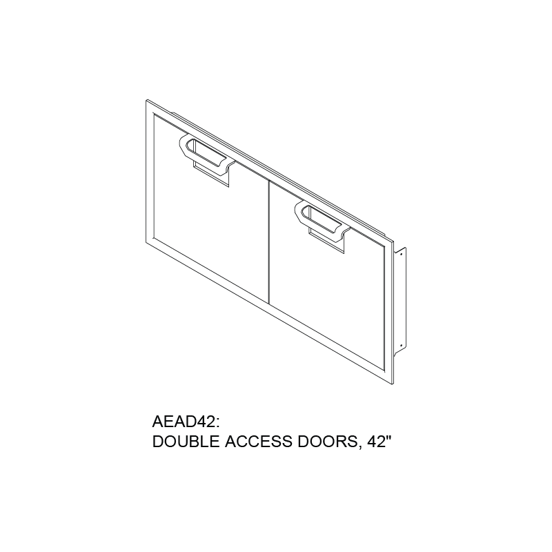 42″ Aspire Double Access Doors AEAD42RD