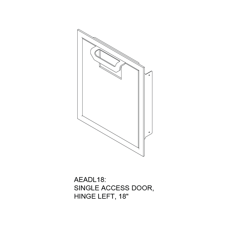 18″ Aspire Single Access Door AEADR18YW