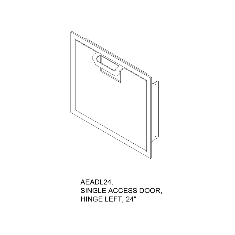 24″ Aspire Single Access Door – AEAD AEADR24YW