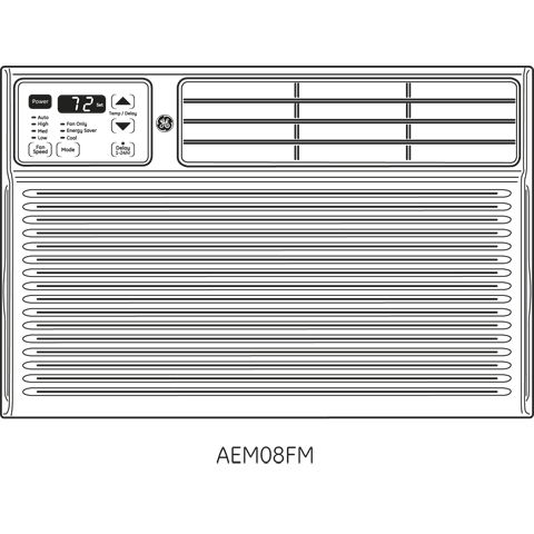 115 Volt Room Air Conditioner AEH08FM