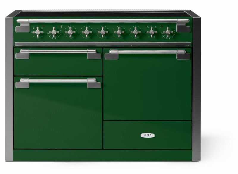 Elise 48" Induction Range with Antique Brass Trim AEL481INABCWG