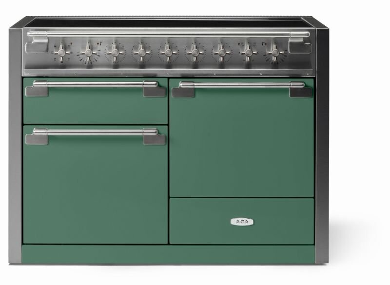 Elise 48" Induction Range with Antique Brass Trim AEL481INABMG