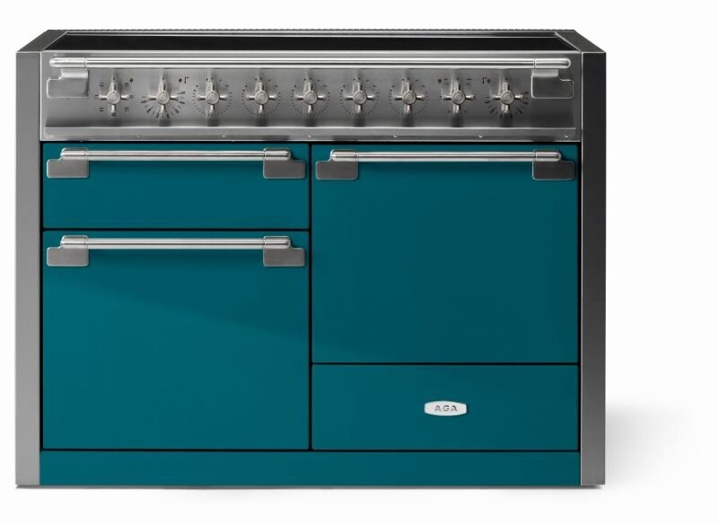Elise 48" Induction Range with Antique Brass Trim AEL481INABSAL