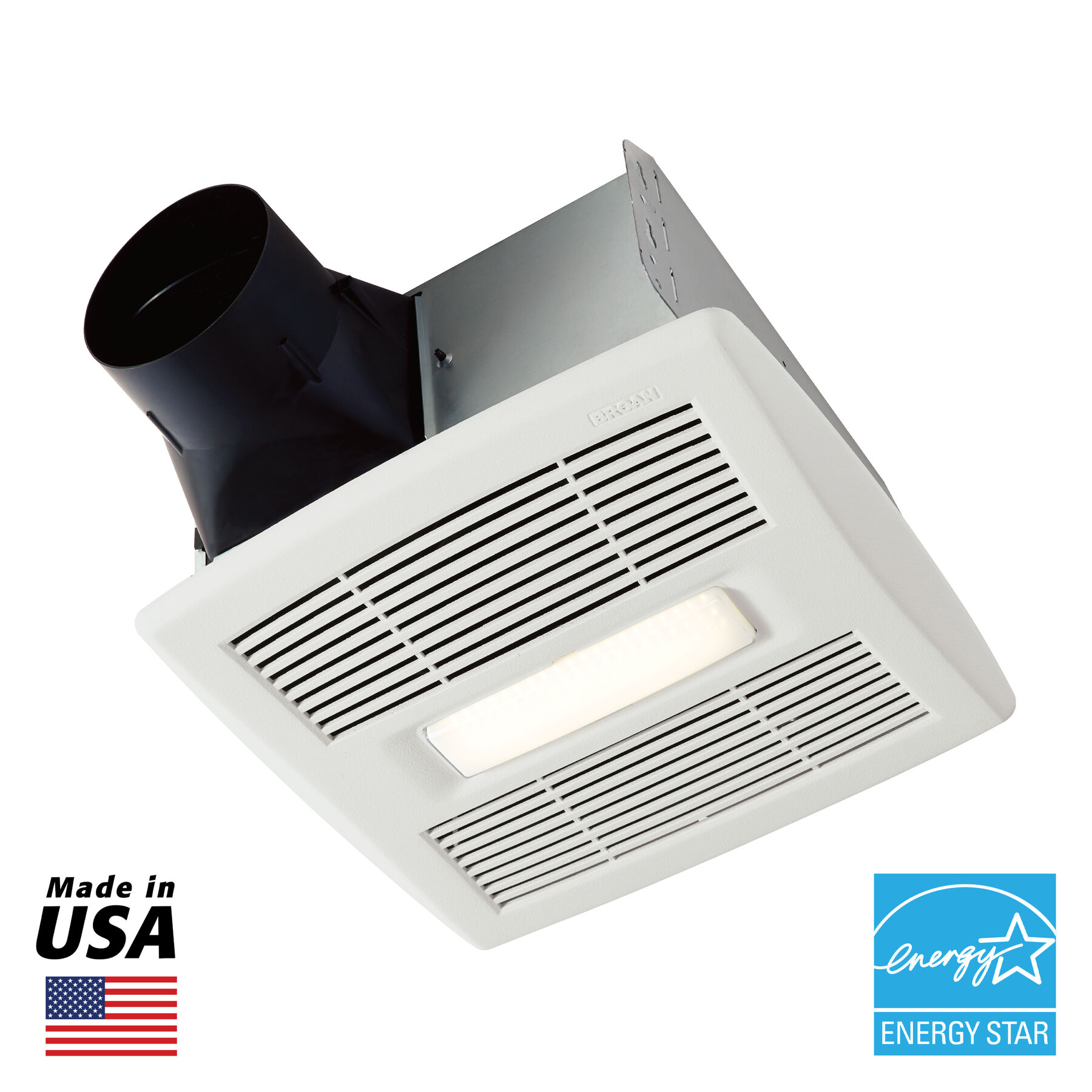 Roomside Series 110 CFM 1.0 Sones Ventilation Fan Light AER110L
