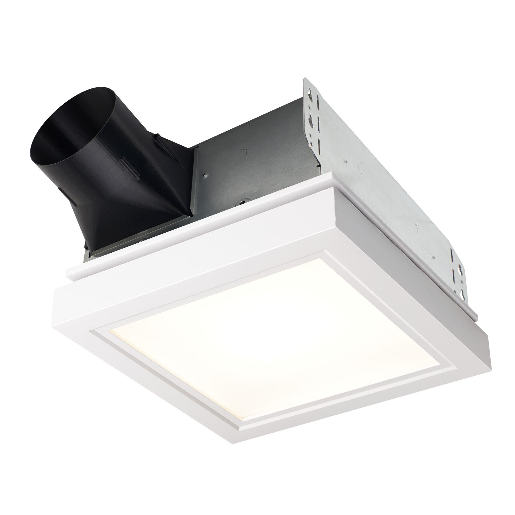 Roomside Series 110 CFM 1.5 Sones Decorative Ventilation Fan Light with Trim AER110LTW