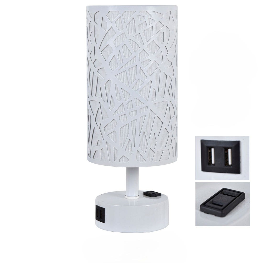 13IN METAL ACCENT LAMP, 4 PCS PK/ 0.69' AER1779WHUSB