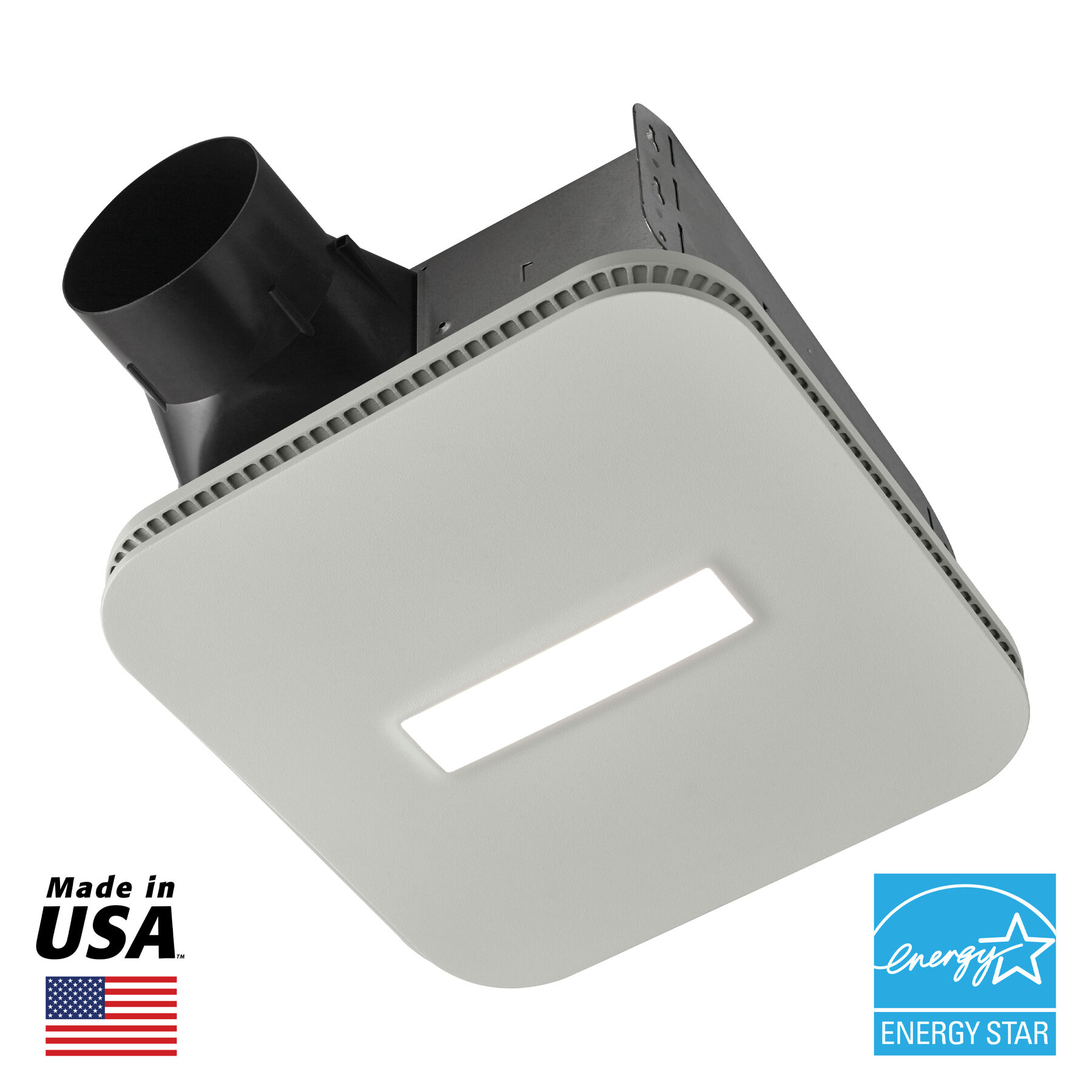 Roomside CleanCover 80 CFM 0.7 Sone Exhaust Fan with LED Light AER80LK