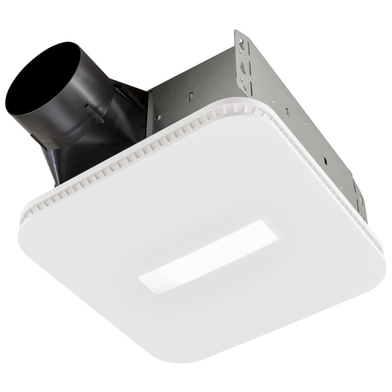NuTone Roomside Series 80 CFM 0.7 Sones Ventilation Fan Light with CleanCover AERN80LK