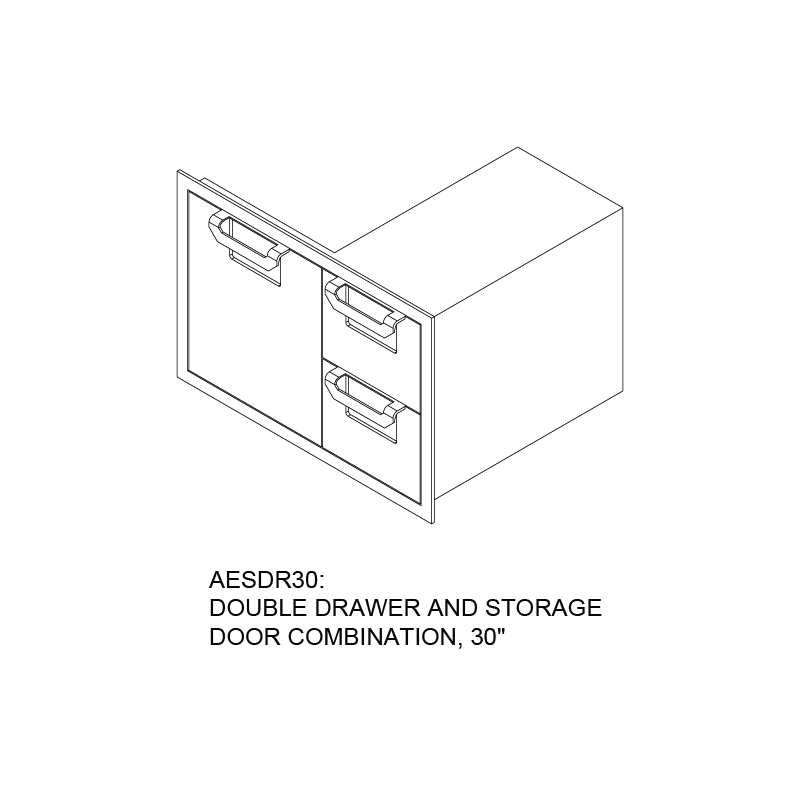30″ Aspire Combo Door/Drawer AESDR30TQ