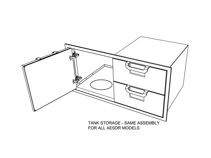 36" Aspire Combo Door/Drawer - AESDR Series AESDR36SS