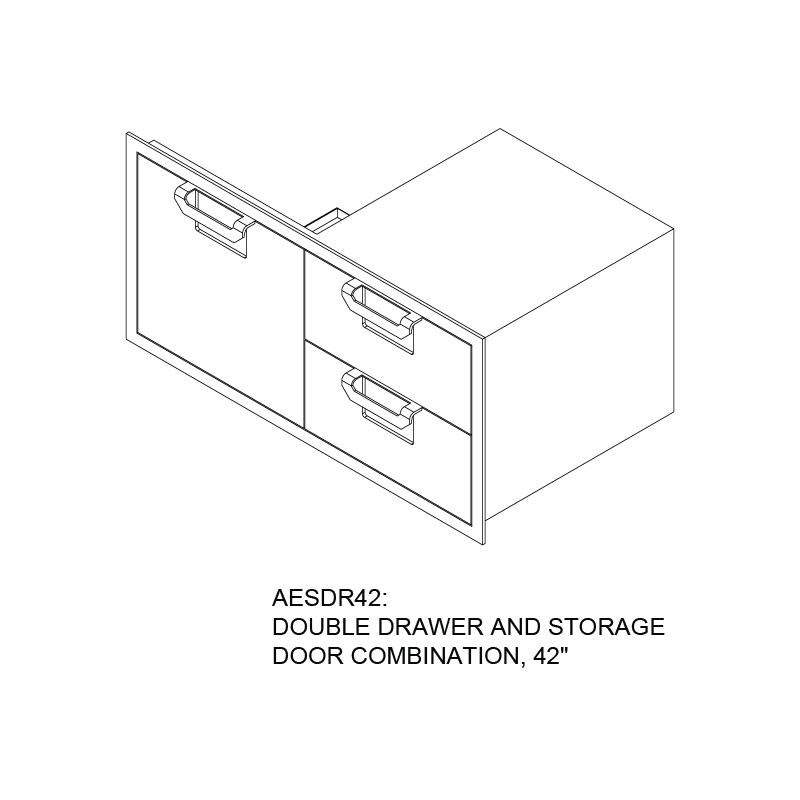 42″ Aspire Combo Door/Drawer AESDR42