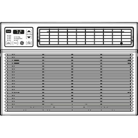 230 Volt Electronic Room Air Conditioner AEZ25DP