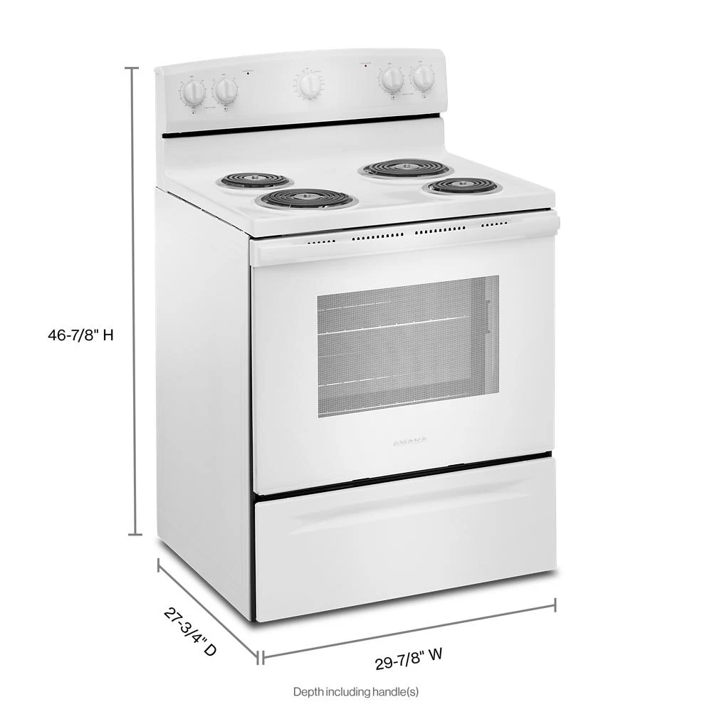 Amana® 30-inch Electric Range With Extra-large Oven Window view 7