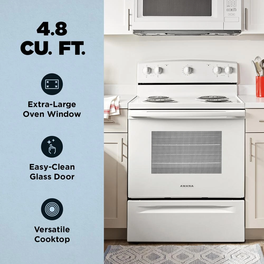 Amana® 30-inch Electric Range With Extra-large Oven Window view 22
