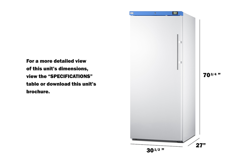 18 cu.ft. Upright Manual Defrost Freezer view 5