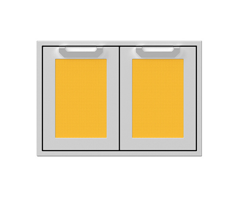 Double Access Doors, with Marquise accent panel AGAD30YW