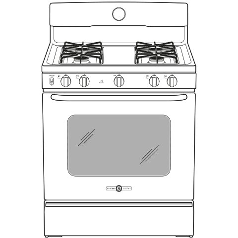 Artistry Series 30" Free-Standing Gas Range AGBS45DEFWS, product image 11 of 12