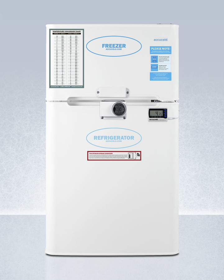 19" Wide General Purpose Refrigerator-Freezer, ADA Height AGP34RFLCALADA